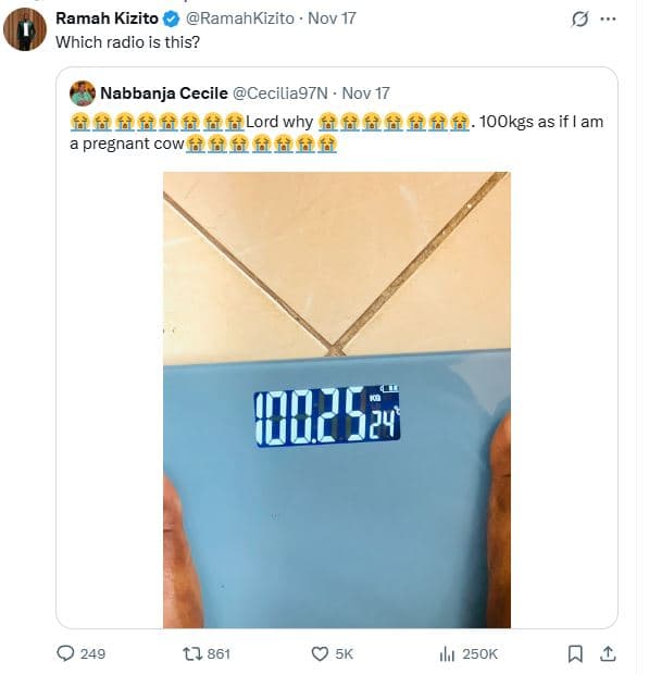 Ramah kizito ramahkizito nov 17 which radio is this? nabbanja cecile cecilia97n