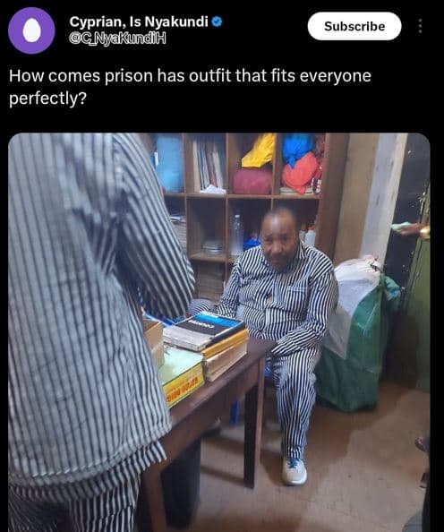 Cyprian is nyakundi nyakundh subscribe how comes prison has outfit that fits eve