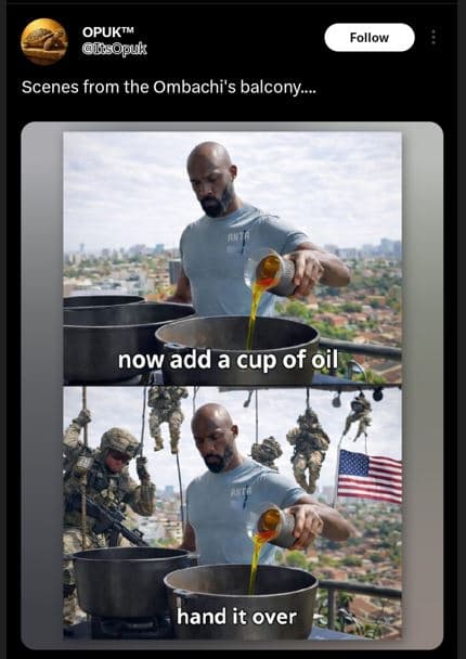 Opukt tsopuk follow scenes from the ombachi's balcony now add a cup of oil hand