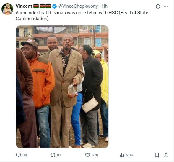 Vincent vincechepkwony 11h a reminder that this man was once feted with hsc head