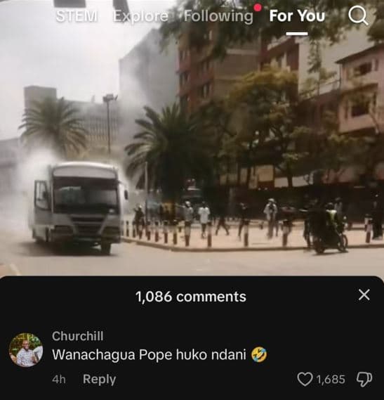 Sue olore following for you 1,086 comments churchill wanachagua pope huko ndani