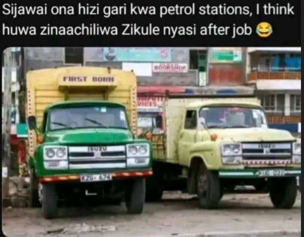 Sijawai ona hizi gari kwa petrol stations, 1 think huwa zinaachiliwa zikule nyas