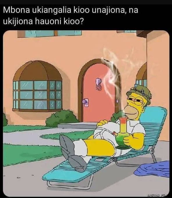Mbona ukiangalia kioo unajiona na ukijiona hauoni kioo?