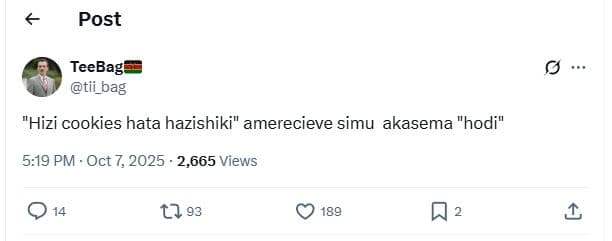 Post teebag tii_bag hizi cookies hata hazishiki amerecieve simu akasema hodi 5.1