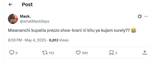 Post mack whatmacksays mwananchi kupatia prezzo shoekrani ni kitu ya kujam surel