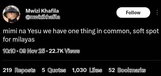 Mwizi khafila mwizikhafila follow mimi na yesu we have one thing in common, soft