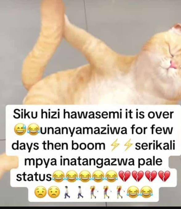 Siku hizi hawasemi it is over unanyamaziwa for few days then boom 4 4 serikali m