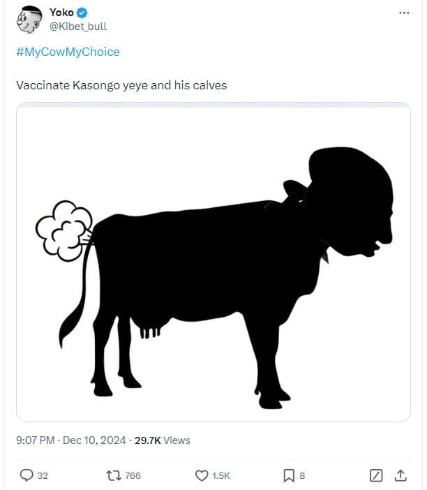 Yoko kibet_bull mycowmychoice vaccinate kasongo yeye and his calves 9.07 pm dec