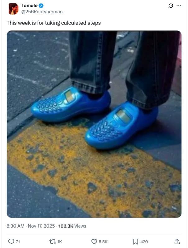 Tamale 256rootyherman this week is for taking calculated steps 8.30 am nov 17, 1