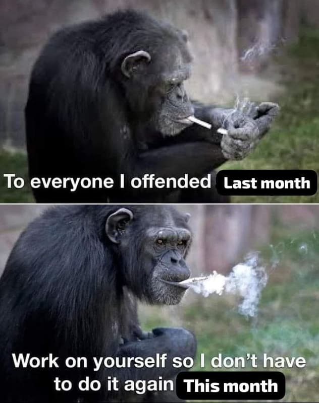 To everyone offended last month work on yourself so i don't have to do it again