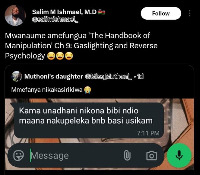 Salim m ishmael, m.d salfmishmael follow mwanaume amefungua 'the handbook of man