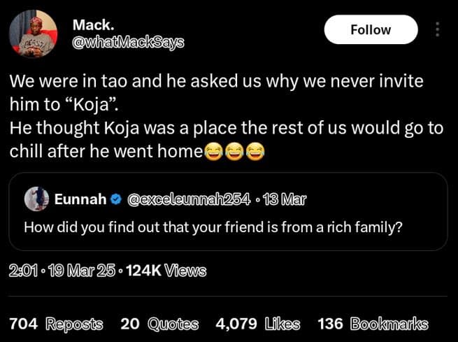 Mack. whaimacksays follow we were in tao and he asked us why we never invite him