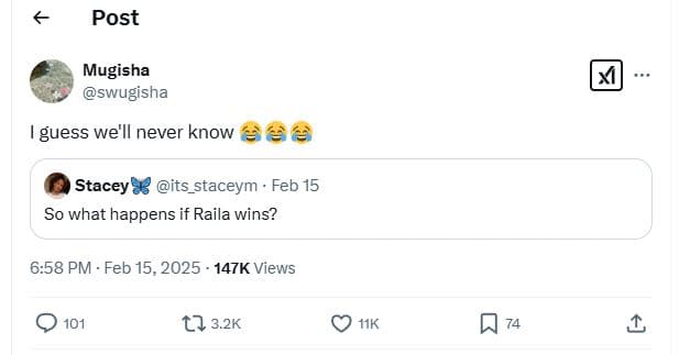 Post mugisha swugisha guess we'll never know e stacey 83 its_staceym feb 15 so w