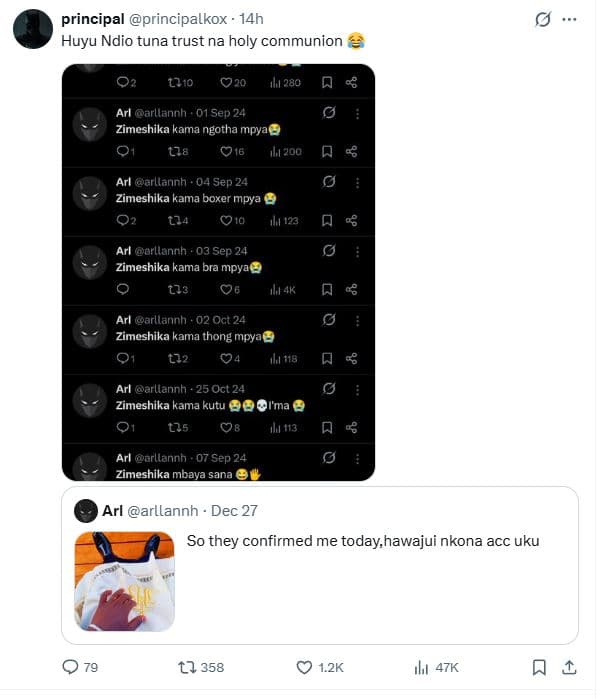 Principal principalkox 14h huyu ndio tuna trust na holy communion 02 ll1o 020 11