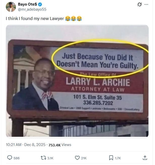 Bayo otes mr_adebayo55 think found my new lawyer àà2 just because you did it doe