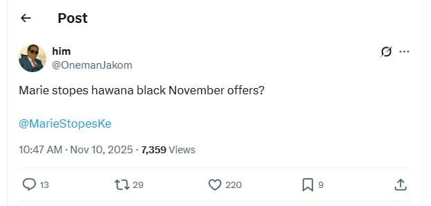 Post him onemanjakom marie stopes hawana black november offers? mariestopeske 10