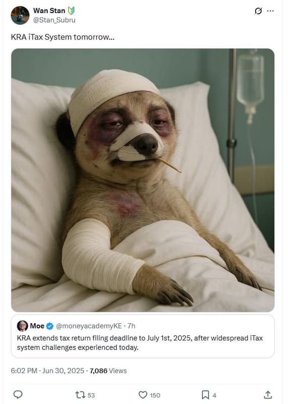 Wan stan stan_subru kra itax system tomorrow_ moe moneyacademyke . 7h kra extend