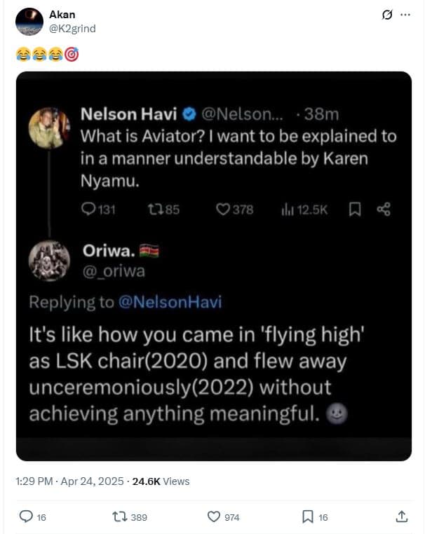 Akan k2grind a44 nelson havi nelson . 38m what is aviator? i want to be explaine