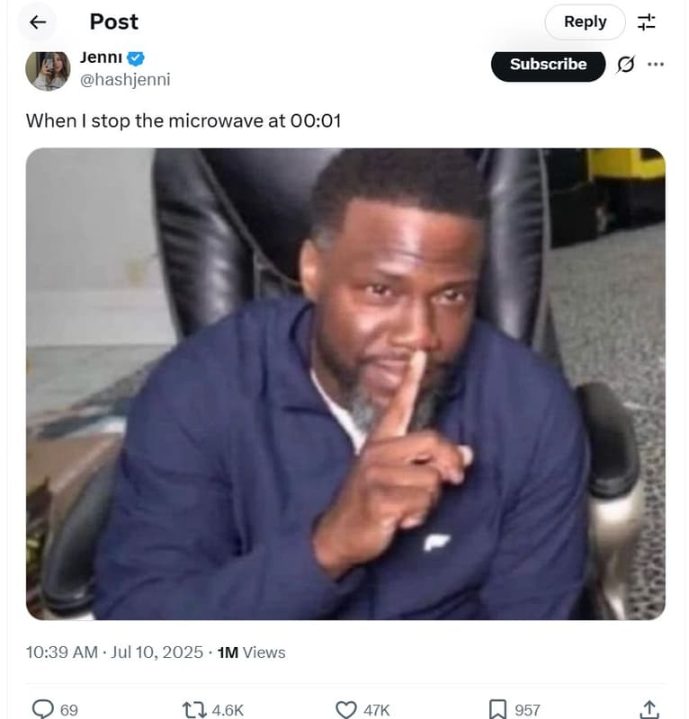 Post reply 4 jennı hashjenni subscribe when i stop the microwave at 00.01 10.39