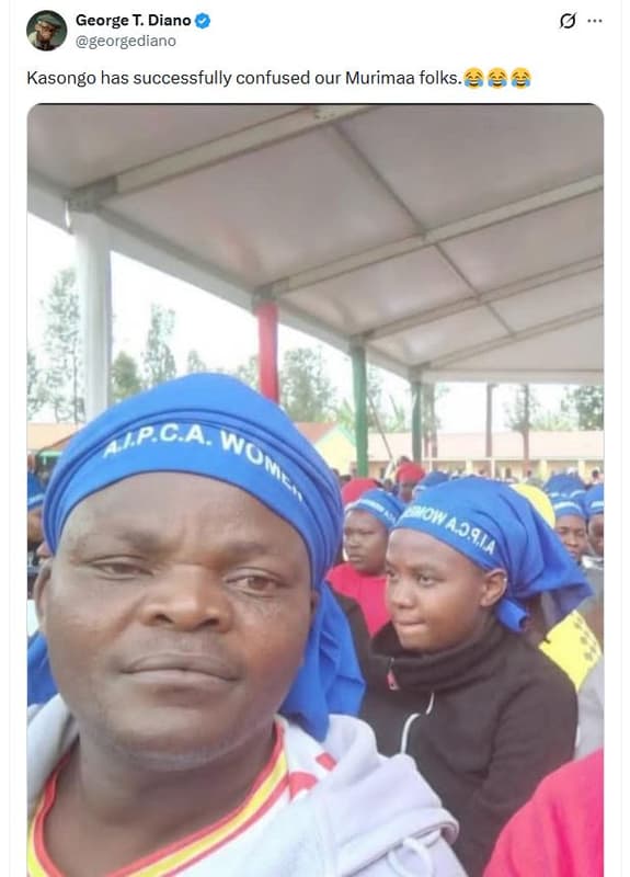 George t. diano georgediano kasongo has successfully confused our murimaa folks.