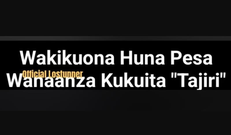 Wakikuona huna pesa wafaanza kukuita tajiri' 11