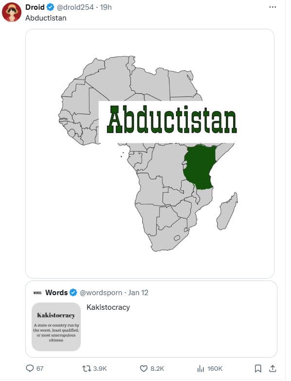 Droid droid254 19h abductistan xbductistan words wordsporn jan 12 kakistocracy k