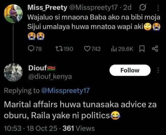Miss_preety misspreety17 2d 9 wajaluo si mnaona baba ako na bibi moja sijui umal