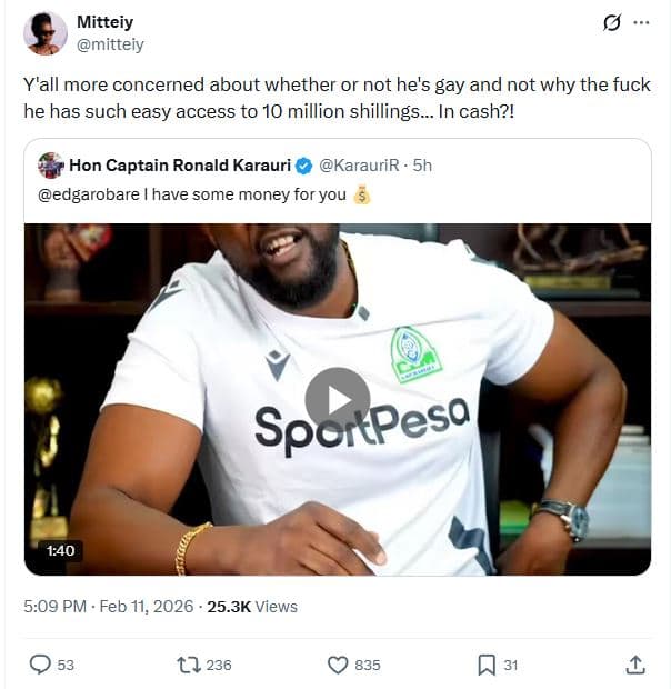 Mitteiy mitteiy y'all more concerned about whether or not he's gay and not why t