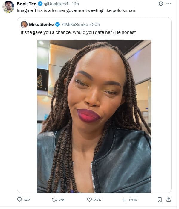 Book ten bookteng 19h imagine this is a former governor tweeting like polo kiman