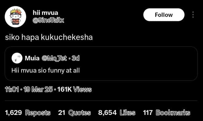 Hii mvua inelailx follow siko hapa kukuchekesha muia motet 3d hii mvua sio funny