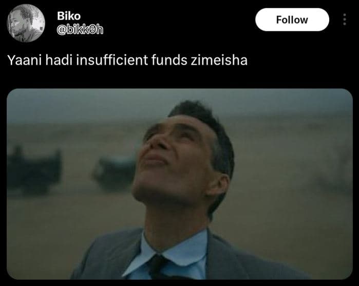 Biko bikkoh follow yaani hadi insufficient funds zimeisha