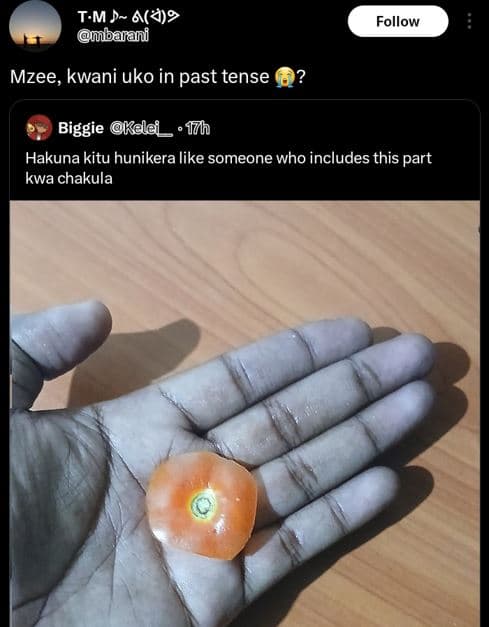 Tm 6? barani follow mzee, kwani uko in past tense biggie kele__ ' 17h hakuna kit