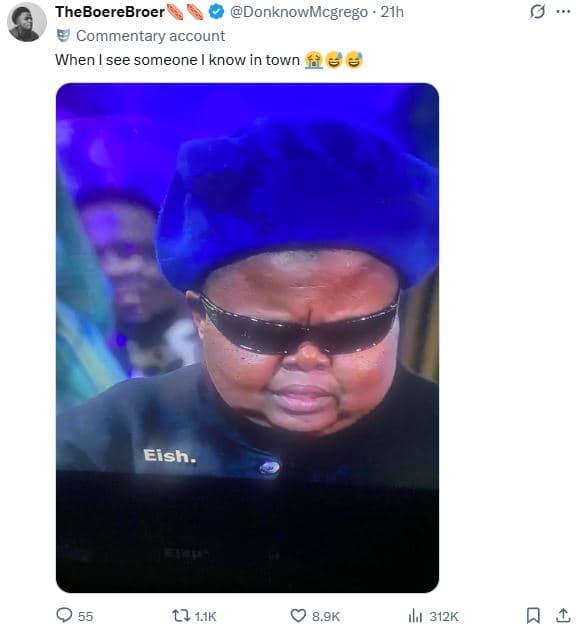 Theboerebroer donknowmcgrego 21h commentary account when see someone know in tow