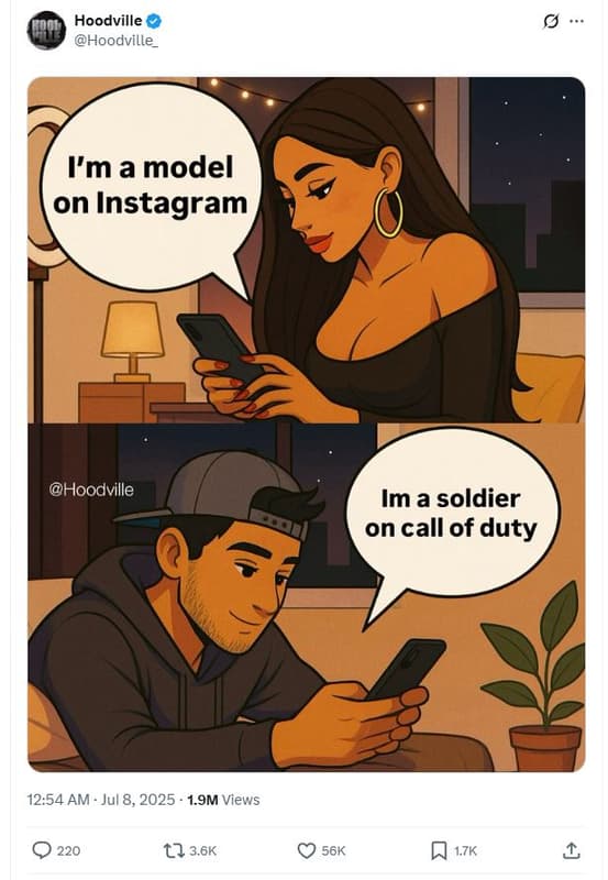 Hoodville hoodville i'mamodel on instagram hoodville im a soldier on callof duty