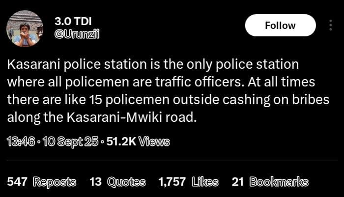 3.0 tdi urunzii follow kasarani police station is the only police station where