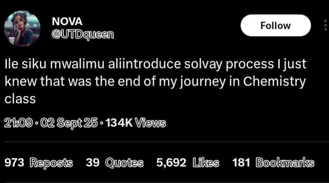 Nova utdqueen follow ile siku mwalimu aliintroduce solvay process ijust knew tha