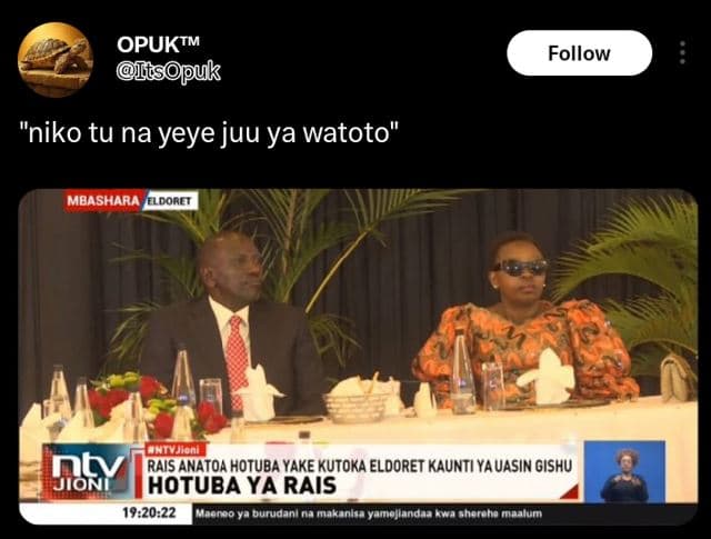 Opuktm ulspuk follow niko tu na yeye juu ya watoto' mbashara eldoaet nty rais an