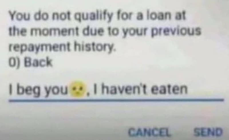 You do not quallty for 0loan 0i the moment due 10 your previous repovment histor