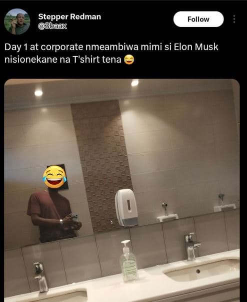 Stepper redman sbaak follow day 1 at corporate nmeambiwa mimi si elon musk nisio