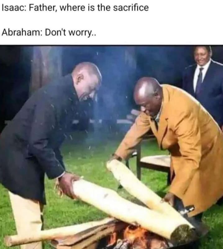 Isaac father where is the sacrifice abraham don't worry ..