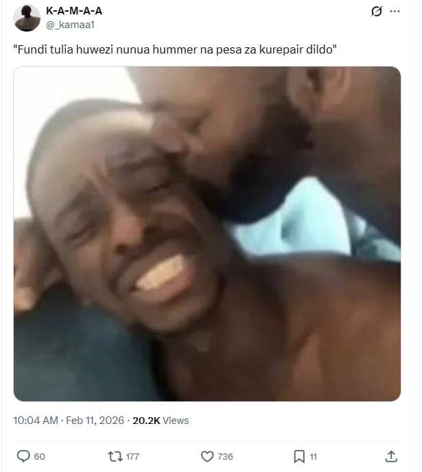 Kamaa _kamaal fundi tulia huwezi nunua hummer na pesa za kurepair dildo 10.04 am