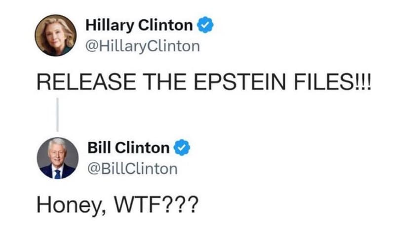 Hillary clinton hillaryclinton release the epstein filesi! bill clinton billclin