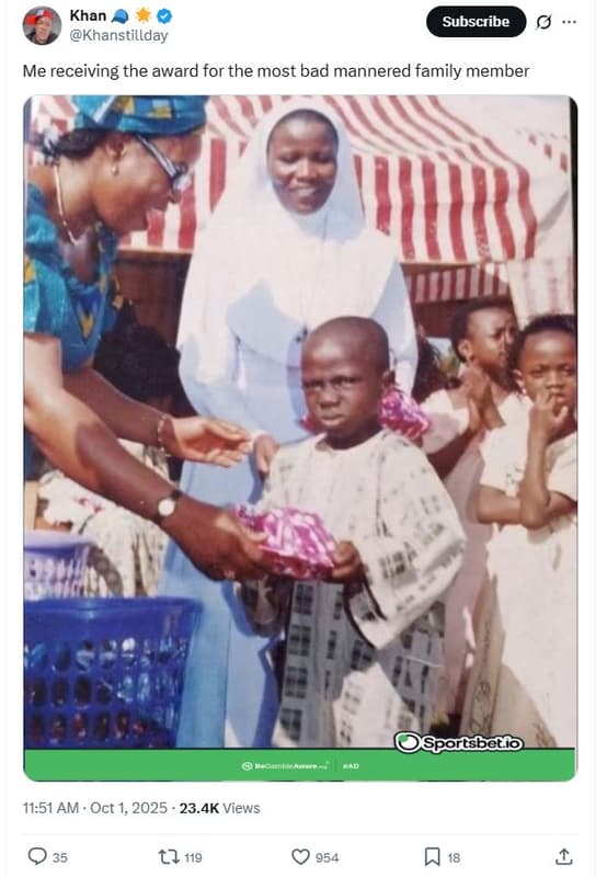 Khan khanstillday subscribe me receiving the award for the most bad mannered fam