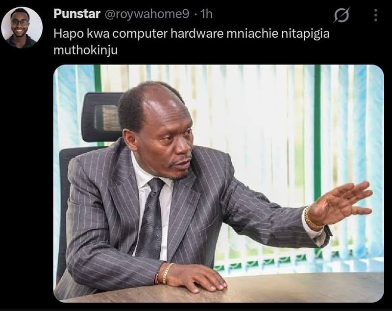 Punstar roywahome9 ih hapo kwa computer hardware mniachie nitapigia muthokinju