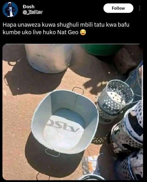 Dosh iiskev follow hapa unaweza kuwa shughuli mbili tatu kwa bafu kumbe uko live