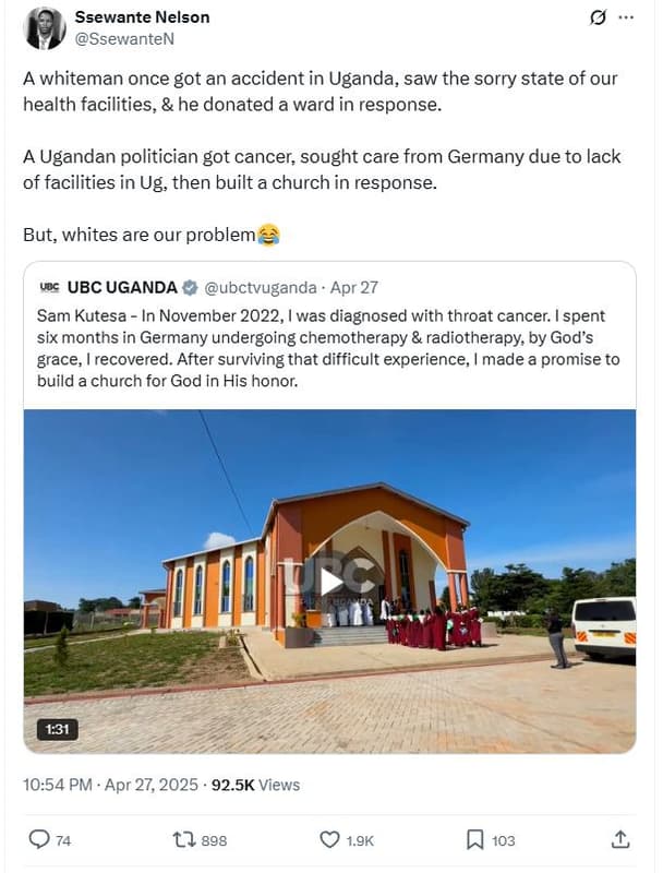 Ssewante nelson ssewanten a whiteman once got an accident in uganda saw the sorr