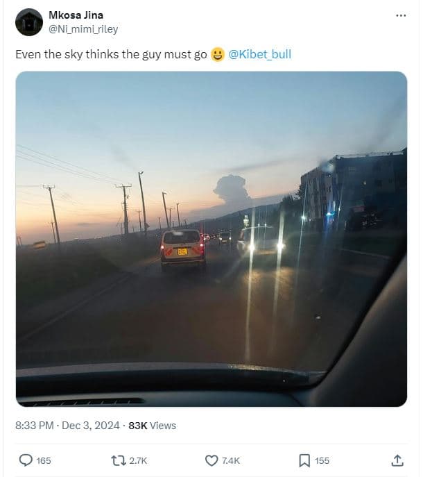 Mkosa jina ni_mimi_riley even the sky thinks the guy must g0 kibet bull 8.33 pm