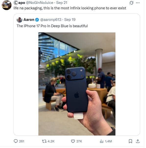 Oapo noginnojuice sep 21 life na packaging this is the most infinix looking phon