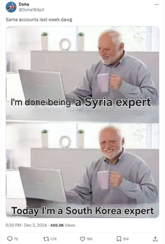 Doha dohal04p3 same accounts last week dawg im done being a syria expert today m