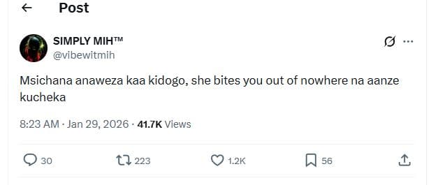 Post simply mihtm vibewitmih msichana anaweza kaa kidogo she bites you out of no